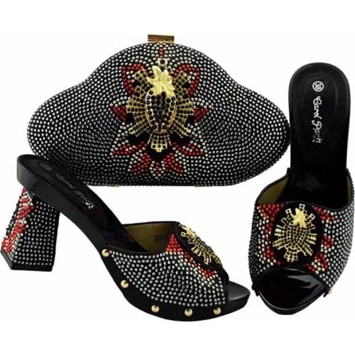 African shoes and bags matching set italian shoes with matching bags nigerian shoes and matching bags for party shoes JZS-04