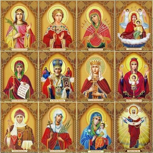 AZQSD 5D Diamond Painting New Arrivals Religion Picture Of Rhinestones Diamond Embroidery Sale Jesus Needlework Decor For Home