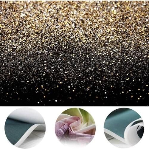 Black and Gold Backdrop Golden Spots Photography Background Vintage Astract for Family Birthday Party Newborn Studio Props