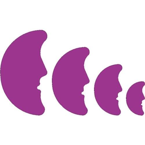 Moon shape cookie cutter, cake decoration, Fudge tools, 3D design