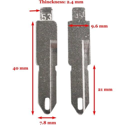 Kutery NE72 Car Key Blank For Peugeot 206 306 405 For Citroen KD blade #53 Folding Flip Uncut Key Blade Fob
