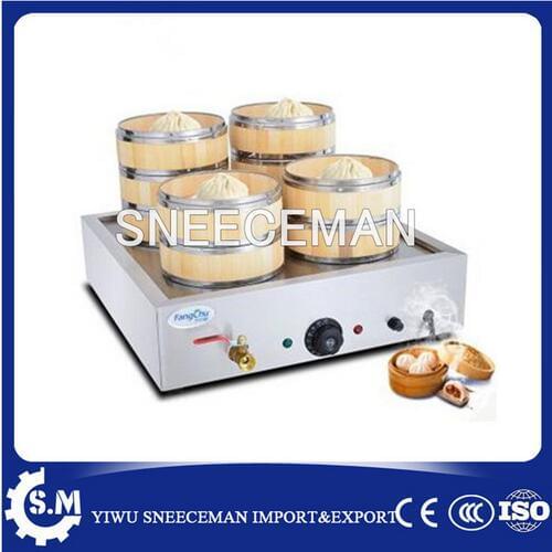 Chinese commercial electric bamboo bun steamer
