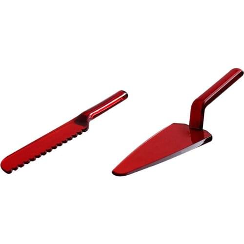 Red Spatula Knife Set