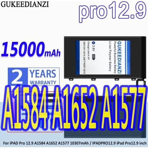 13000mAh Tablet Battery For iPad Pro 12.9 A1584 A1652 A1577 Li-ion Polymer Battery For Apple iPad Pro12.9 +Free Tool