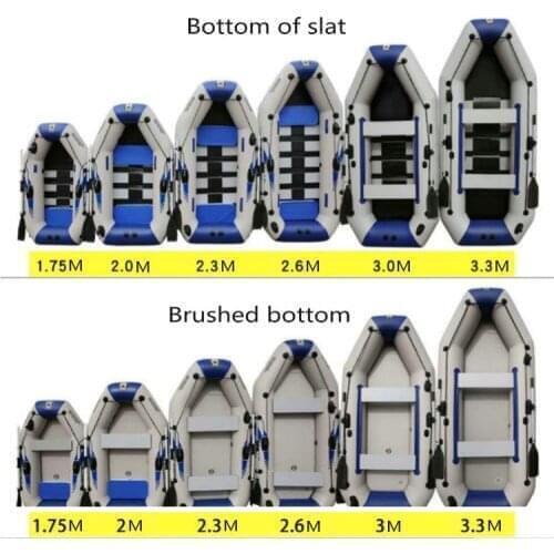 2.0M thick rubber dinghy fishing boat inflatable outdoor rafting assault boat extreme sports kayak can be equipped with motor