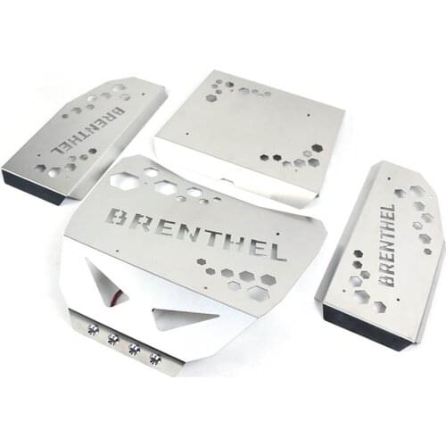 Metal Stainless Steel Car Shell Anti-collision Armor Guard Plate for 1/6 LOSI SUPER BAJA REY 2.0 RC Crawler Car Upgrade Parts