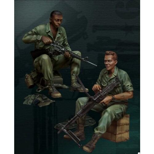 1:35 Resin Figure Model Kit Unassambled Unpainted X218(2 FIGURES)