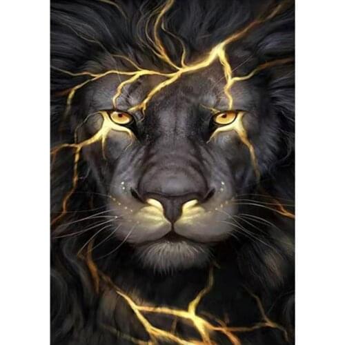Golden Eye Lion Animal DIY Painting By Numbers Wall Art Picture Acrylic Painting For Home Decoration Drop Shipping 60x75cm