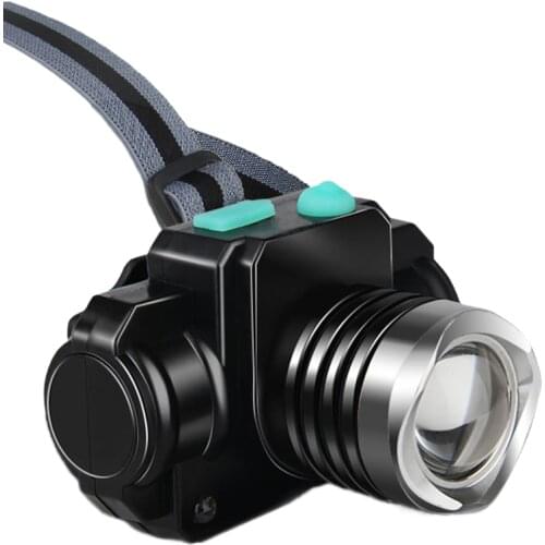 Wearing telescopic fishing lights LED light long-range zoom night fishing light double clip cap lamp headlight fishing induction