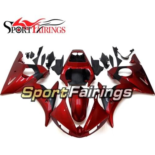 Complete Fairings For Yamaha YZF600 R6 03 04 2003 2004 ABS Plastic Motorcycle Gloss Dark Red Fairing kit Body Frames