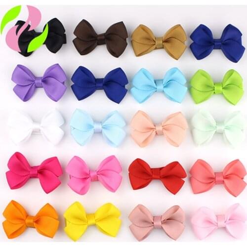 2.16 Inch Colorful Toddler Baby Girls Boutique Hair Clip Bows Ribbon Hairpins Hairgrip headwear For Children ZYAA1723