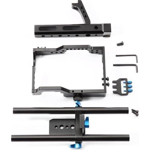 DSLR Camera Video Cage Stabilizer+Follow Focus+Matte Box For Sony A7 A7R #1