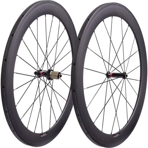 700C Super light Road Bike Carbon Fiber Wheels Straight Pull hub AS511SB AS522SB 60mm Bicycle wheelset 3K or UD matte glossy