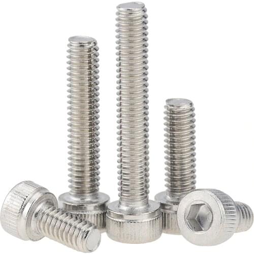 50PCS M3 Stainless Steel Screws Allen Hex Socket Head Screw Bolt Fastener M3*6 8 10 12mm 16mm 20mm2 5mm 30mm M3X6