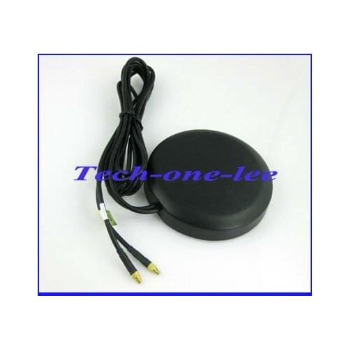 10pcs/lot 20dbi GPS GSM Combination Antenna 824MHZ-894MHZ/1710MHZ-1990MHZ MMCX Male Plug Connector 3m Cable