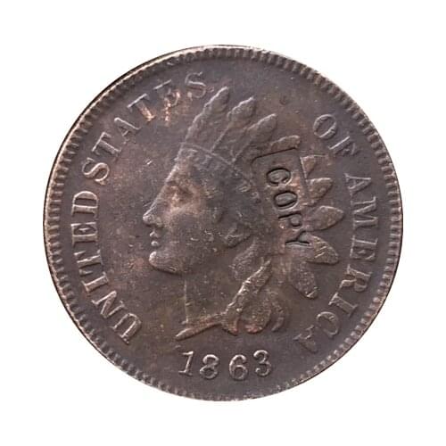 1863 Indian head cents coin copy