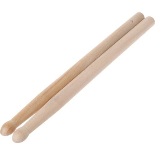2pcs Wood Drum Sticks with Smooth Surface Drumsticks for Beginner Students 1