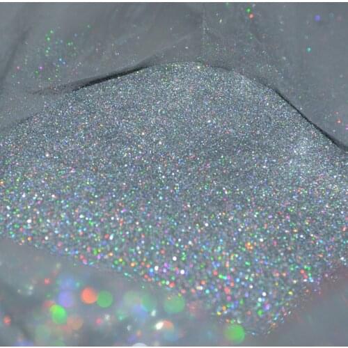 50g 0.2MM(1/128")008inch Fine Holographic colorful Silver Nail Art Glitter Dust Powder Hexagon Shape for Nail Art decoration,UY