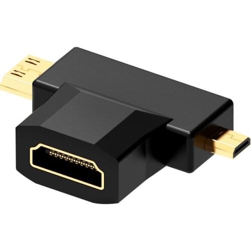 HDMI adapter HDMI to Mini HDMI / micro HDMI 2-in-1 adapter connector