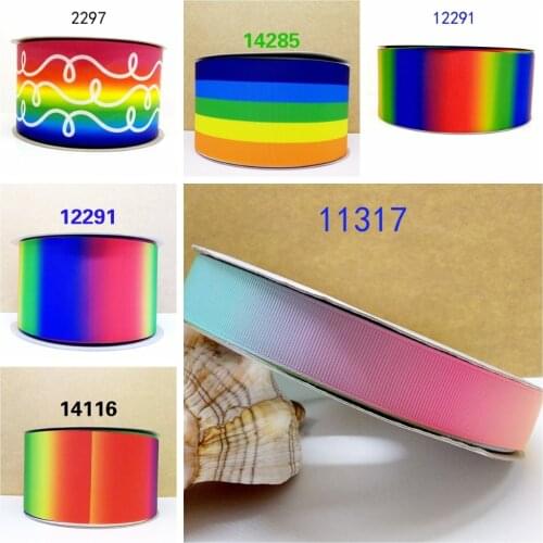 Free shipping 50 yard cartoon printed grosgrain ribbon 11317