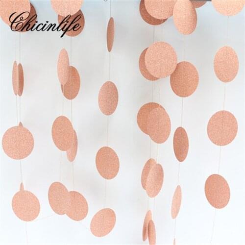 Chicinlife 1set Star Round Christmas Paper Garland Bunting Happy Birthday Party Banner Baby Shower wedding Decoration Supplies