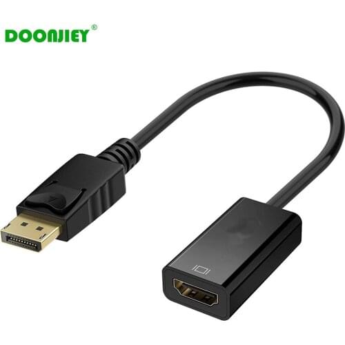 DP to HDMI-compatible Cable PC DisplayPort to HDMI-compatible Mini Projector Projetor TV Television Monitor 1.4 For hp Laptop