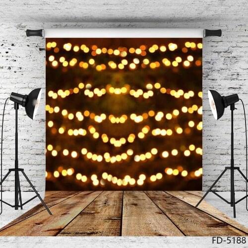 Flare Bokeh Wooden Floor Photographic Backdrop Custom Backgrounds for Baby Children Portrait Pets Toy Photoshoot Photo Studio