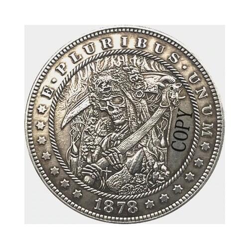 Hobo Nickel 1878-CC USA Morgan Dollar COIN COPY Type 162