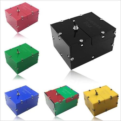 Fidget Toys Turns Itself Off Useless Box Leave Me Alone Machine Practical Jokes Funny Sensory Toys Decompression For Kids Adults