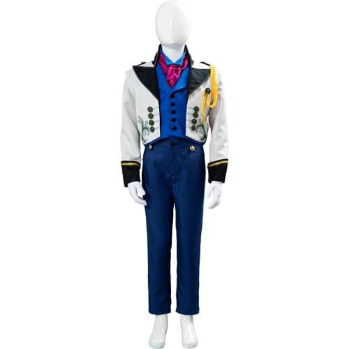 Halloween Hans Costume Snow Prince HANS Tuxedo Uniform Role Play Full SET Halloween Caenival Outfits