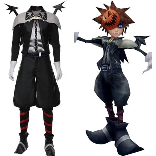 Kingdom Hearts Cosplay Vampire Sora Costume Outfit Halloween Carnival Costumes