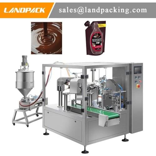 Multifunction Chocolate Sauce Spout Pouch Filling Machine Liquid Sauce Doypack Packaging Machine