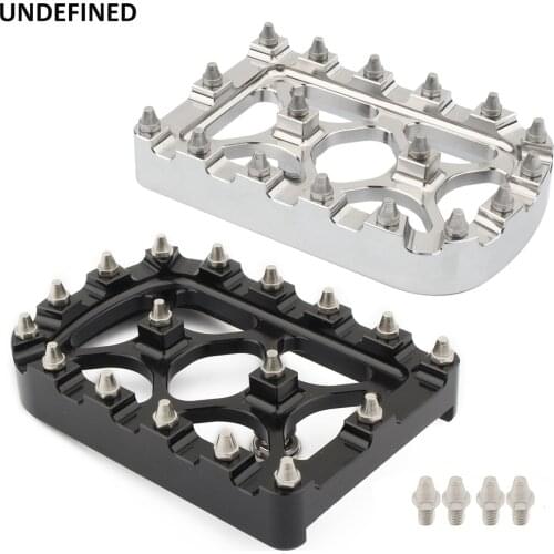 Motorcycle MX Offroad Brake Pedal Pad Cover For Harley Softail Heritage Springer Fat Boy Dyna FLD Touring Road King FLHR Black