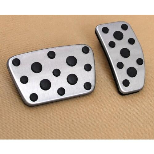 Car Pedal Non-Slip Cover Mat For 2013-2020 Toyota Land Cruiser LC200 Lexus LX570 No Drill Steel Gas Accelerator Brake Overlay