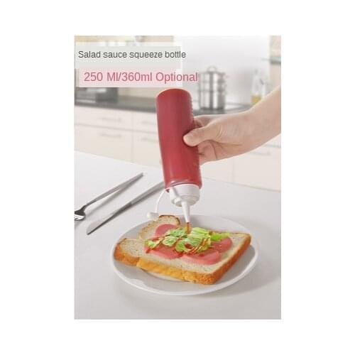 New 10Pcs Kitchen Transparent Plastic Squeeze Bottle Mustard Ketchup Dispenser Tube For Home Storage & Organization Supplies