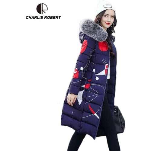 CR New Women Down Casual Winter Coats Fur Collar Plus Size 2 face Dressing Hooded Parka Coat Long Style Womens Jackets