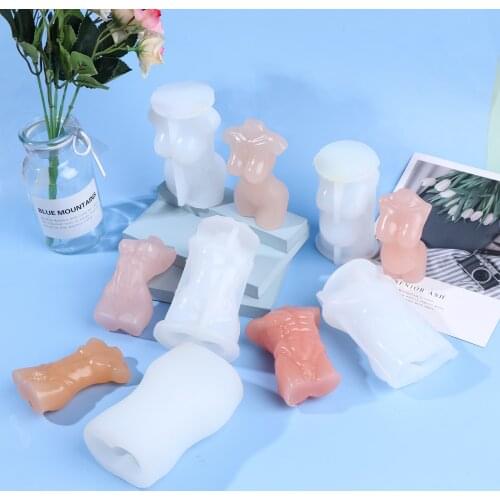 New Body Shape 3D Male And Female Forms Silicone Mold Figures Baking Cake Decorating Tools For DIY Craft Candle Wax Soap Mould
