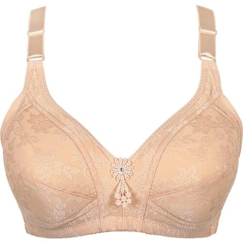 New Half Cup Bra Lace Push Up Bra Women Fashion Printed Bra Wire Free Underwear One-Piece Bra Everyday Underwear Sexy Lingerie