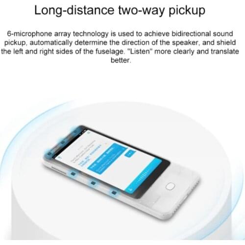 Original Xiaomi 4.1 inch WiFi AI Translator for Travel Study Work 18 Languages 65 currencies portable global voice Translator