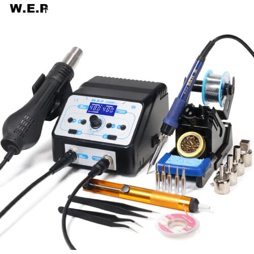WEP 938BD+-I 750W Hot Air Gun Soldering Station Buy BGA Rework Station Desoldering Station SMD Welding Repair Tools