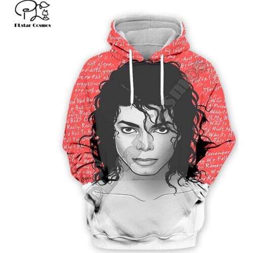 PLstar Cosmos Pop Singer Legend Michael Jackson HipHop NewFashion Tracksuit Streetwear Men/Women 3DPrint Funny Casual Hoodies 21