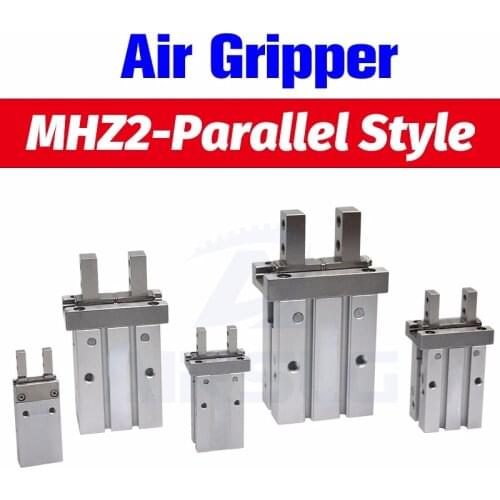 SMC Type MHZ2/MHZL2 Double Acting Air Pneumatic parallel Gripper 10D 16D 20D 25D 32D 40D Aluminium Clamps Finger Cylinder