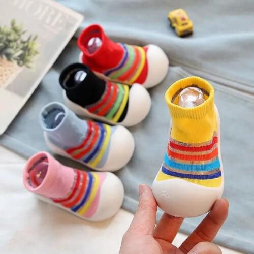 Baby Girl Boy Colorful Patchwork Breathable Toddler Shoes Kids Non-Slip Sock Floor Foot Soft Bottom P03