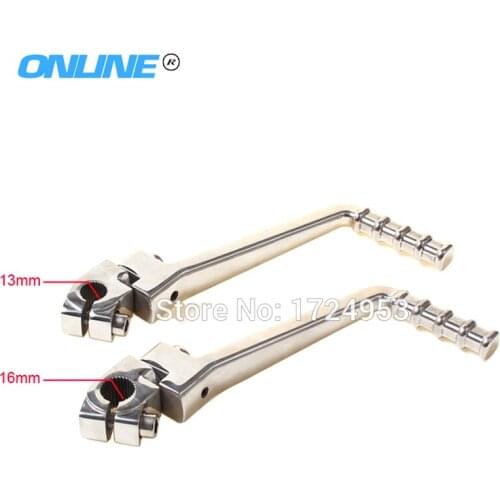Stainless Steel Kick Start Lever 13mm/16mm Mounting Hole Fit Motorcycle ATV MX YX GPX KAYO 140/150/160cc Dirt bike Spare Parts