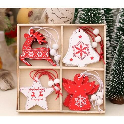 Деревянные новогодние украшения VGEBY China At AliExpress