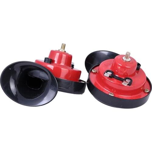Pair 12V 120db Snail Air Horn Loud Dual Twin Tone for Motorbike Car Truck
