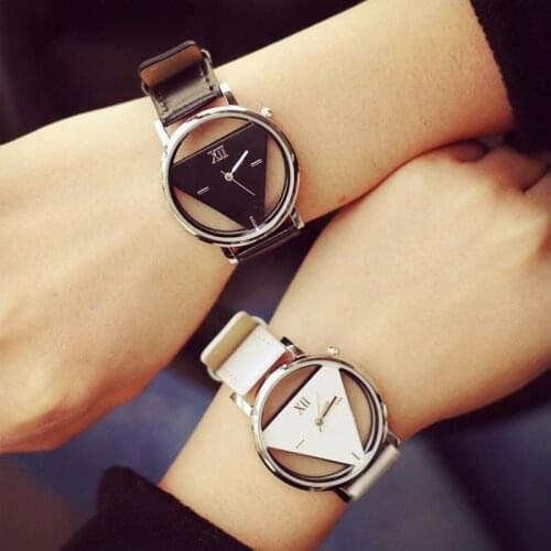 Woonun Ladies Watch With Leather Strap