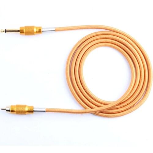 YILONG 1.8m Top Quality RCA Tattoo Clip sliver Rubber Silicone Cord For Tattoo Power Supply Tattoo Machine Free Shipping