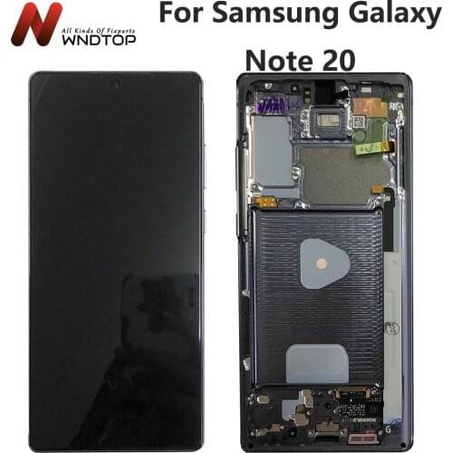 Super AMOLED For Samsung Note 20 LCD N980F LCD Display Touch Screen Digitizer Assembly With Frame For Samsung Galaxy Note20 LCD