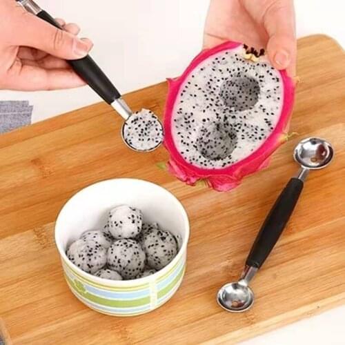1pc Double-end Melon kitchen accessories Used for kitchen fruit Cream Sorbet Cooking Tool Garnishes kitchen gadgets